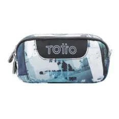 Estojo Escolar Duplo Sobre Totto 4HV Azul | Ref. 330.AC52ECO003Z4HV