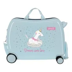 Mala de Viagem Infantil ABS 4 Rodas Enso DREAMS COME TRUE Azul | Ref. 186.9489821