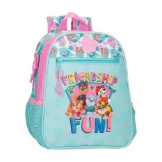 Mochila Pré-Escolar Adap. 28cm Paw Patrol FRIENDSHIP FUN Turquesa | Ref. 186.49321D1
