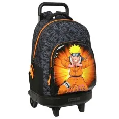 Mochila Escolar 45cm Compacta NARUTO Preto | Ref. 248.612394918