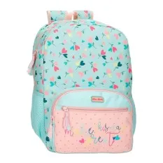 Mochila Escolar Adap. 42Cm Roll Road QUEEN OF HEARTS Turquesa | Ref. 186.48524D1