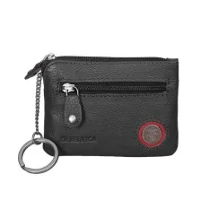 Porta-Moedas c/ Anel para Chaves BENFICA 1188 Preto | Ref. 254.SLB1188P