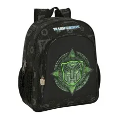 Mochila Escolar Júnior Adap. 38cm TRANSFORMERS Preta | Ref. 248.612205640