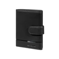 Samsonite Carteira Vertical c/ Presilha 11CC FLAGGED 2.0 SLG Preta | Ref. 92KM714909