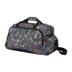Saco de Viagem 51x30x24cm Benzi BZ5743 Triângulos Azul/Cinza | Ref. 288.BZ5743T