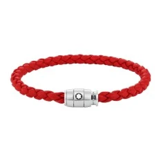 Pulseira de Homem com Anéis Montblanc 60mm Vermelha | Ref. 238.130901