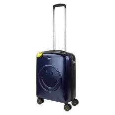 Mala de Cabine / Trolley 55cm 4 Rodas Smiley Originals Azul/Preto | Ref. 237.18015001
