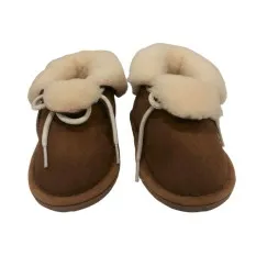 Pantufas de Bebé em Pele de Ovelha N.º 21 Decorpele 11 Castanho | Ref. 180.11-21C