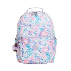 Mochila para Portátil 15” KIPLING Seoul Aqua Flowers | Ref. 187.40KI48512FW
