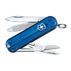 Canivete 58mm VICTORINOX Classic SD Transparente Deep Ocean | Ref. 320.06223.T2G