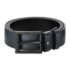 Cinto de Couro MONTBLANC Reversível 35mm Azul/Preto | Ref. 238.131188