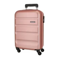 Mala de Cabine / Trolley 55cm 4 Rodas Exp. ROLL ROAD Flex Rosa Nude | Ref. 186.584866C