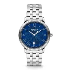 Relógio MONTBLANC Tradition Automatic Date 40 mm Azul | Ref. 238.131275