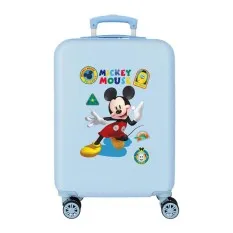 Mala de Cabine / Trolley 55cm 4R MICKEY All Smile Azul Claro | Ref. 186.4021141
