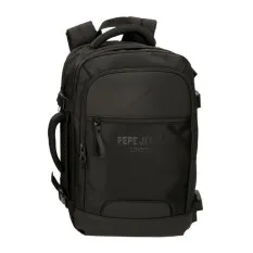 Mochila de Viagem Portátil 15.6” Adapt. PEPE JEANS Bromley 24 Preta | Ref. 186.7062941