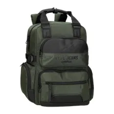 Mochila para Portátil 15” Adapt. PEPE JEANS Bromley 24 Verde | Ref. 186.7062342