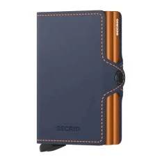 Carteira SECRID Twinwallet Matte NightBlue & Orange | Ref. 297.TM-NBO