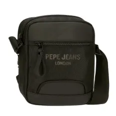 Bolsa de Tiracolo 2C Bolso Frontal PEPE JEANS Bromley 24 Preta | Ref. 186.7065541