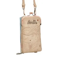 ANEKKE Mini Bolsa Tiracolo e Carteira Hollywood Studio Bege | Ref. 280.38763-909