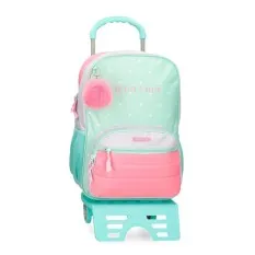Mochila Escolar Adap. 42Cm c/ Carro MOVOM La Vita è Bella Multicolor | Ref. 186.37524T1