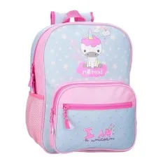 Mochila Escolar Adap. 38Cm ROLL ROAD I Am a Unicorn Azul | Ref. 186.40723D2