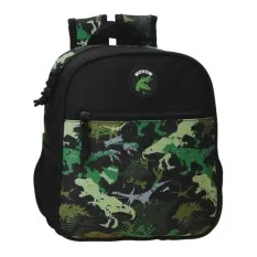 Mochila Pré-Escolar Adap. 25Cm MOVOM Raptors Preta | Ref. 186.37720D1