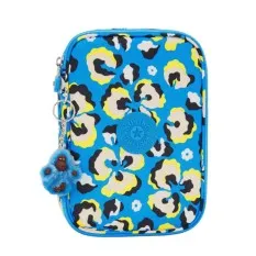 Estojo Escolar KIPLING 100 Pens Leopard Floral | Ref. 187.40KI6002P2A