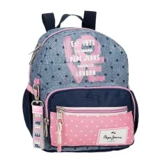 Mochila de Passeio 23Cm PEPE JEANS Noni Denim Multicolor | Ref. 186.6822021