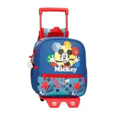 Mochila Pré-Escolar 25Cm c/ Carro MICKEY Peek a Boo Azul Marinho | Ref. 186.42220T1