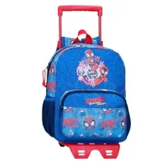 Mochila Pré-Escolar 28cm c/ Carro SPIDEY Power of 3 Azul | Ref. 186.20122T2