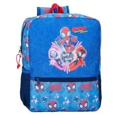 Mochila Pré-Escolar Adap. 33cm SPIDEY Power of 3 Azul | Ref. 186.20123D2