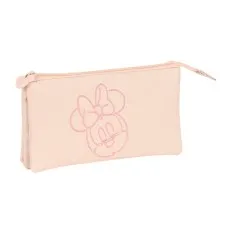 Estojo Escolar Triplo MINNIE Baby Rosa | Ref. 248.812234744