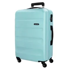 Mala de Viagem / Trolley Grande 75cm 4R ROLL ROAD Flex Azul Claro | Ref. 186.584946EC