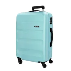 Mala de Viagem / Trolley Médio 65cm 4R ROLL ROAD Flex Azul Claro | Ref. 186.584946EB