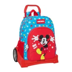 Mochila 42Cm c/ Carro Evolution MICKEY Fantastic Azul/Vermelho | Ref. 248.612333860