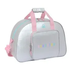 Saco de Desporto 48Cm BENETTON Sliver Prateado | Ref. 248.712353219