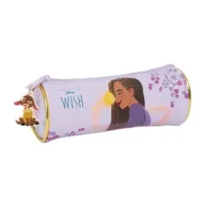 Estojo Escolar Redondo WISH By Disney Lilás | Ref. 248.812368026
