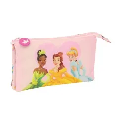 Estojo Escolar Triplo PRINCESAS Summer Adventures Rosa | Ref. 248.812480744