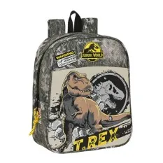 Mochila de Criança Adap. 27Cm JURASSIC WORLD Warning Preta | Ref. 248.612363232