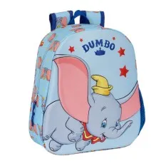 Mochila Infantil 33cm DUMBO 3D Azul | Ref. 248.622456890