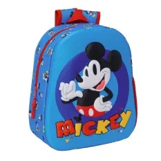 Mochila Infantil 33cm MICKEY 3D Azul | Ref. 248.622450890