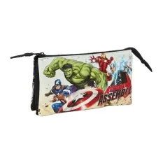 Estojo Escolar Triplo AVENGERS Forever Preto | Ref. 248.812384744