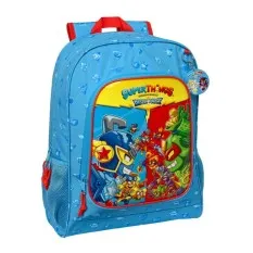 Mochila Escolar Adap. 42Cm SUPERTHINGS Rescue Force Azul | Ref. 248.612376522
