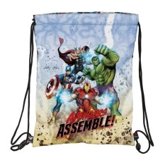Mochila Saco Júnior 34Cm AVENGERS Forever Preta | Ref. 248.612384855