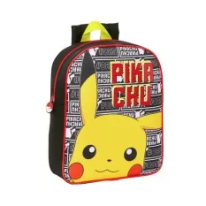 Mochila de Criança 27cm POKÉMON Pikachu Preta | Ref. 248.POK03312
