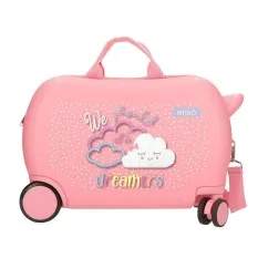 Mala de Viagem Infantil ABS 4 Rodas Easyjet ENSO Dreamers Rosa | Ref. 186.9691023