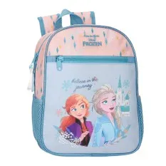 Mochila Pré-Escolar Adap. 28cm FROZEN Belive in The Journey Azul | Ref. 186.42121D1