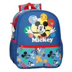 Mochila Pré-Escolar Adap. 33cm MICKEY Peek a Boo Azul Marinho | Ref. 186.42222D1