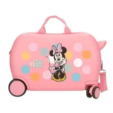 Mala de Viagem Infantil ABS 4 Rodas Easyjet MINNIE Coquette Rosa | Ref. 186.4311041