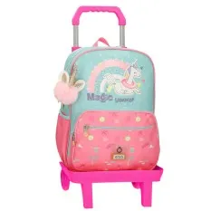 Mochila Escolar Adap. 38cm c/ Carro ENSO Magic Summer Multicolor | Ref. 186.96324T1